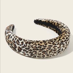 Leopard Print Velvet Headband